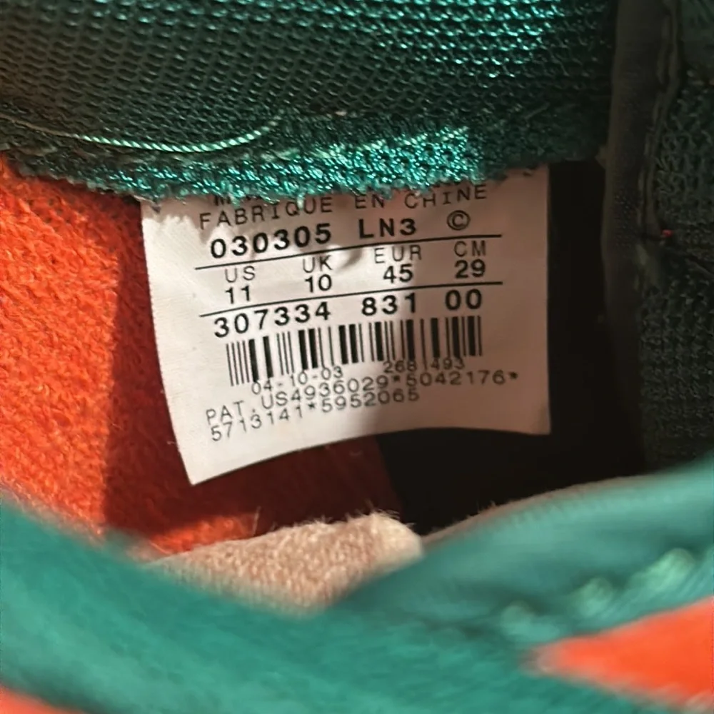 Nikes Air Force 1 “Carnival”-  Sz-11-Released “03”-Excellent condition for age - Picture 8 of 10